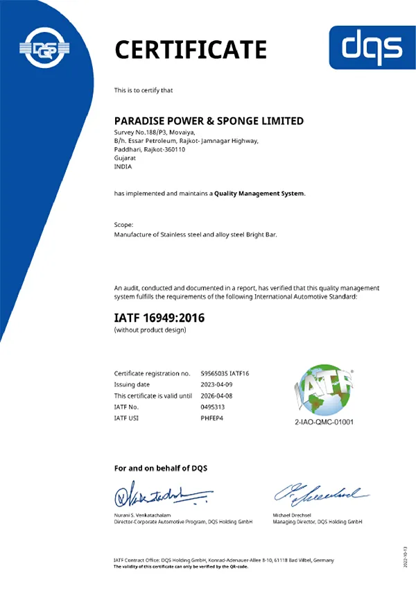 Paradise Certificate Image